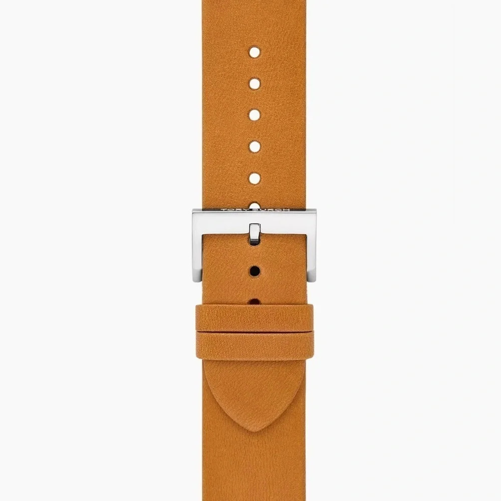 NWT! New! Tory Burch Apple Watch Band 38-45mm -Mcgraw Leather -Tan